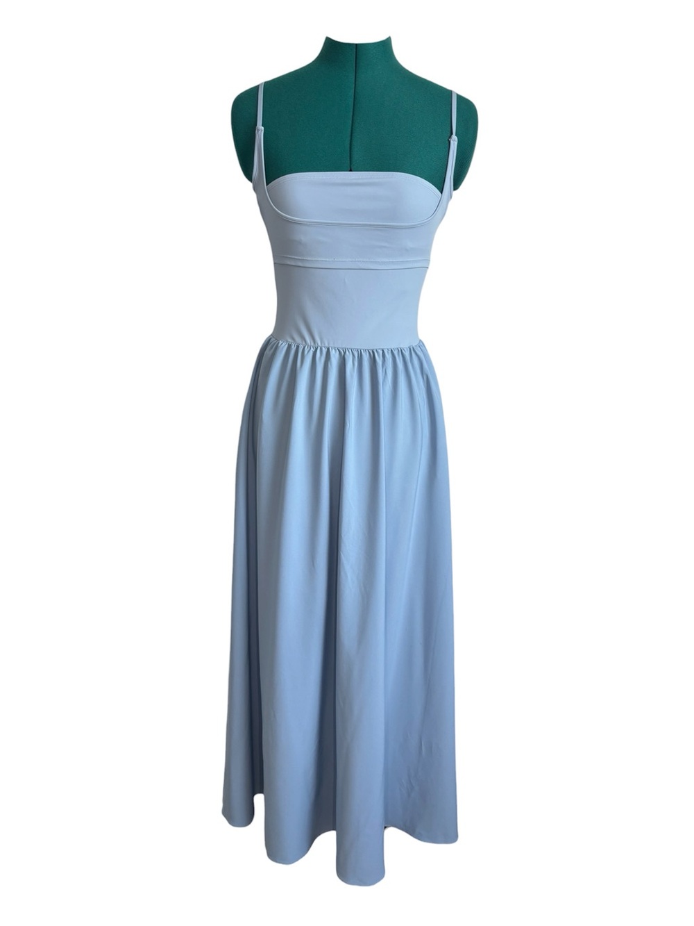 HALARA Breezeful Pocket Flowy Flare Maxi Quick Dry Casual Slip Dress Ballad Blue